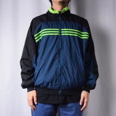 画像7: 90's adidas ナイロン×フリース エンボス加工 リバーシブルジップジャケット M (7)