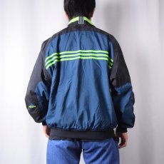 画像8: 90's adidas ナイロン×フリース エンボス加工 リバーシブルジップジャケット M (8)