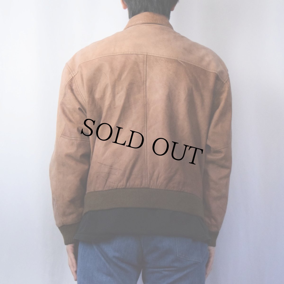 画像3: 〜90's GLOBAL LEATHER FASHION IDENTITY KOREA製 "A-2 TYPE" レザージャケット M (3)