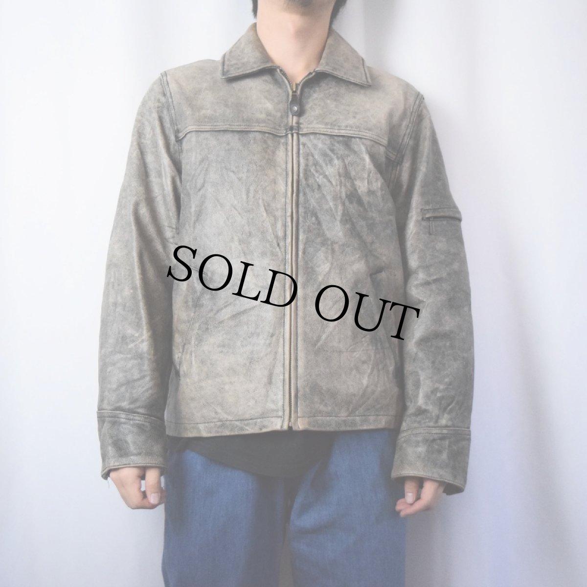 画像2: 90's〜 Timberland レザージャケット XS (2)