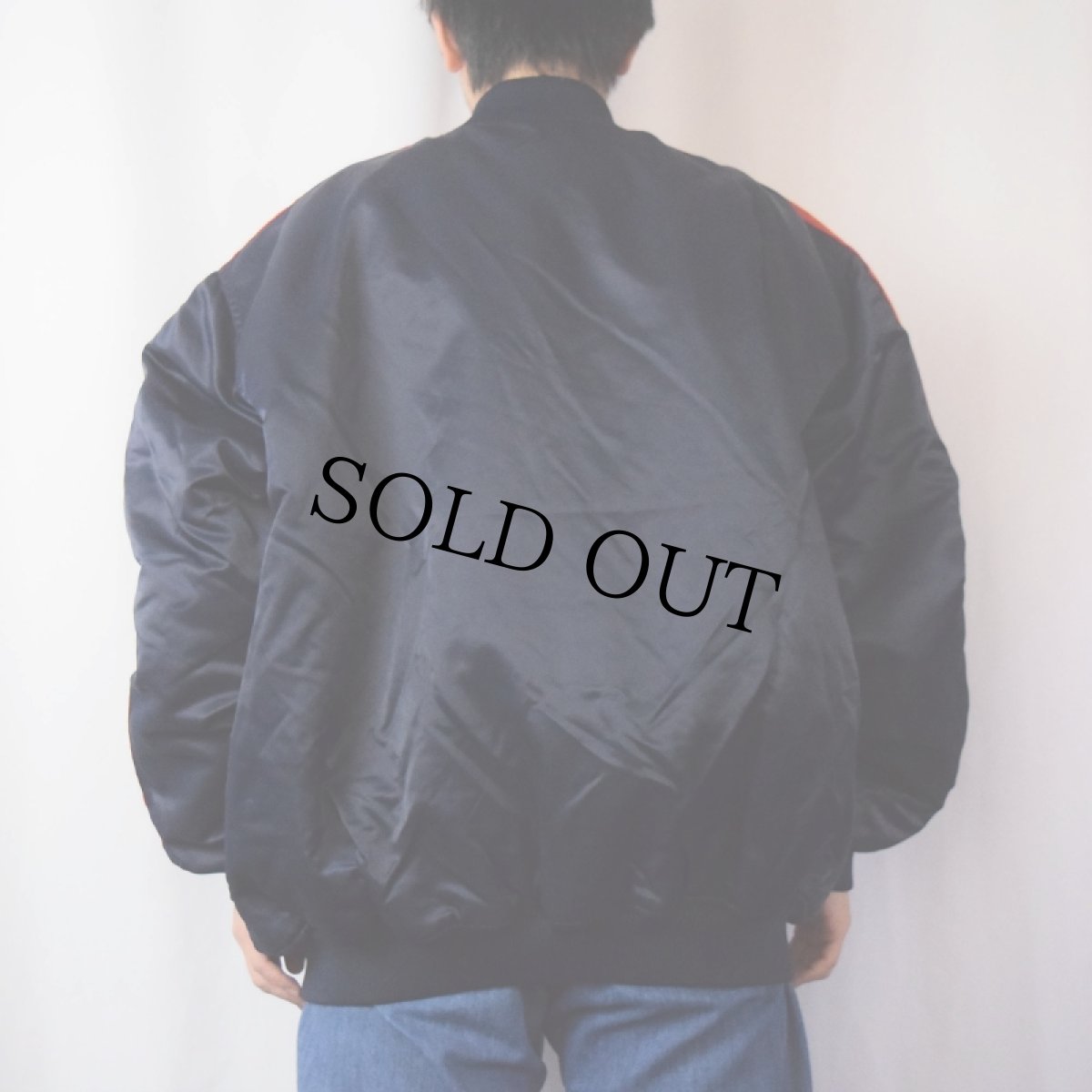 画像4: 90's MLB COOPERSTOWN COLLECTION BY Majestic KOREA製 "Astros" ナイロンスタジャン NAVY XXL  (4)