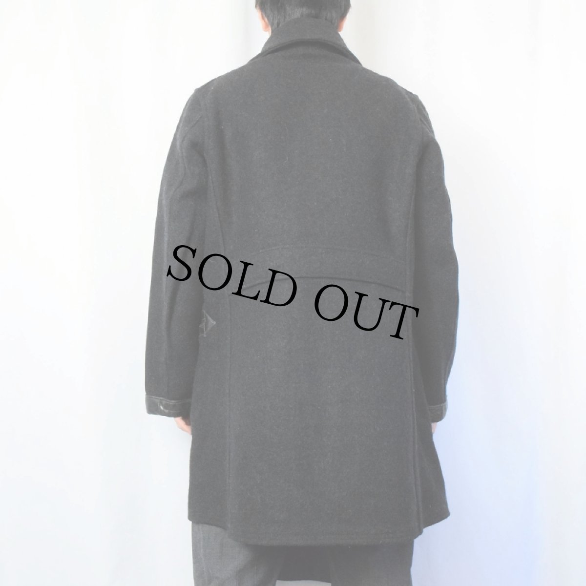 画像3: 40's Monarch ダブルブレスト ショールカラー ウールコート BLACK  (3)