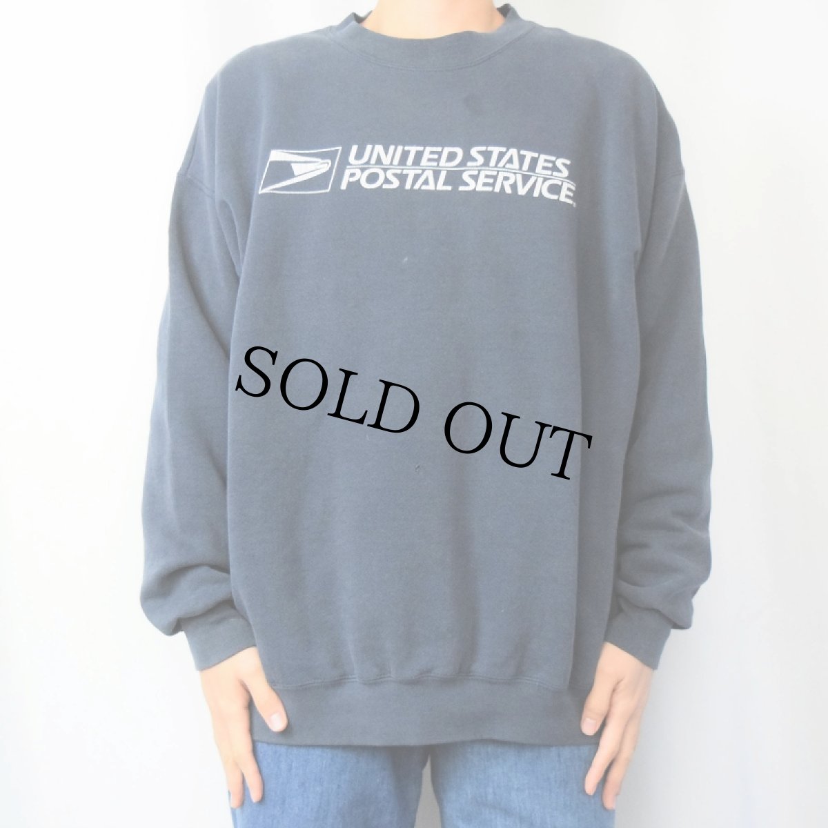 画像2: 90's Lee "UNITED STATES POSTAL SERVICE" プリントスウェット NAVY XL (2)