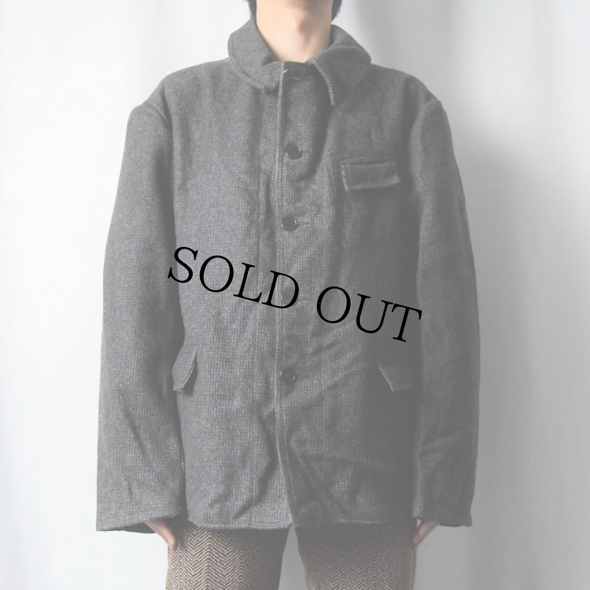 画像2: 50's EURO FRANCE製 ファーマーズジャケット DEADSTOCK (2)