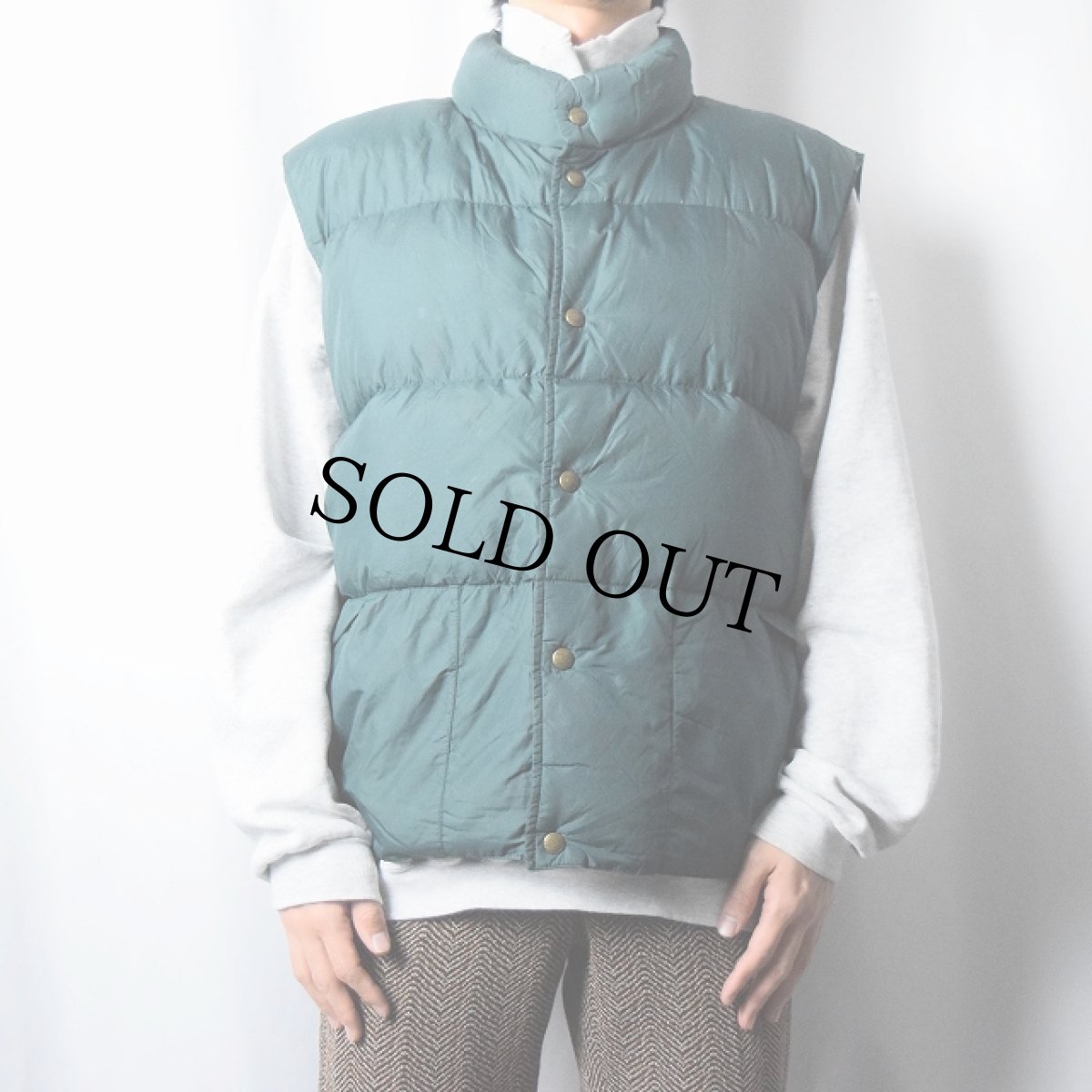 画像2: 90's L.L.Bean ナイロンダウンベスト XL (2)