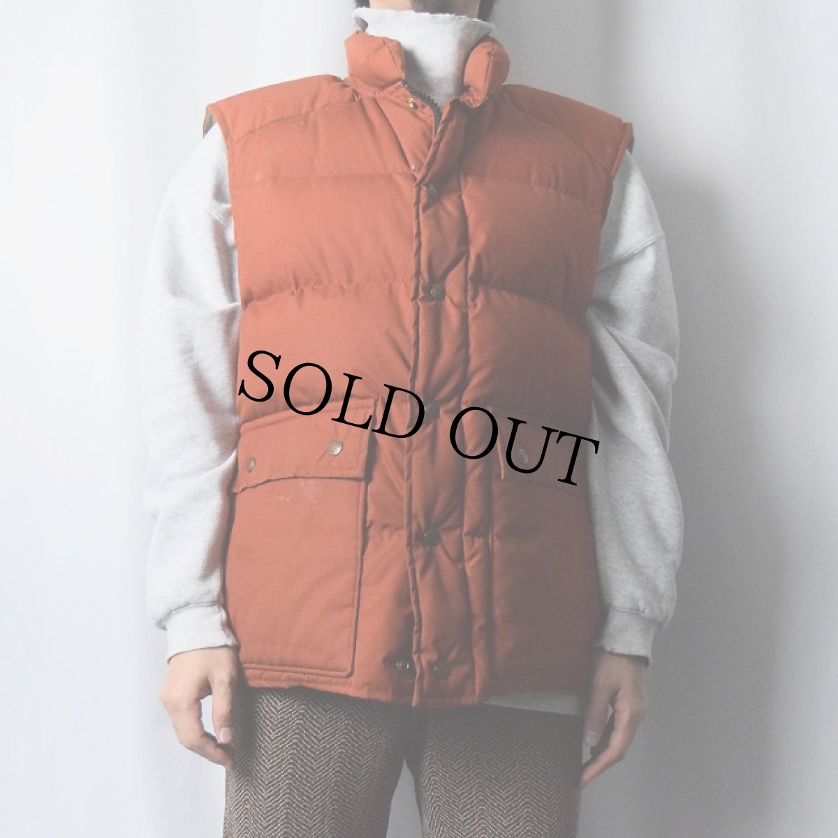 画像2: 80's Eddie Bauer ダウンベスト XL (2)