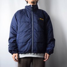 画像2: 90's Eddie Bauer EBTEK "Thinsulate" 中綿入り ナイロンジャケット NAVY M (2)