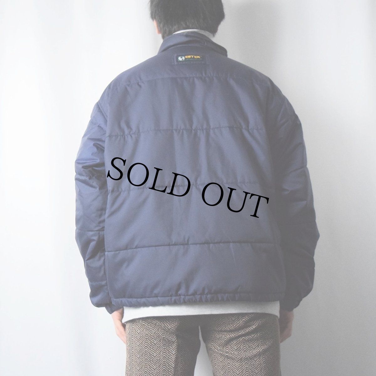 画像3: 90's Eddie Bauer EBTEK "Thinsulate" 中綿入り ナイロンジャケット NAVY M (3)