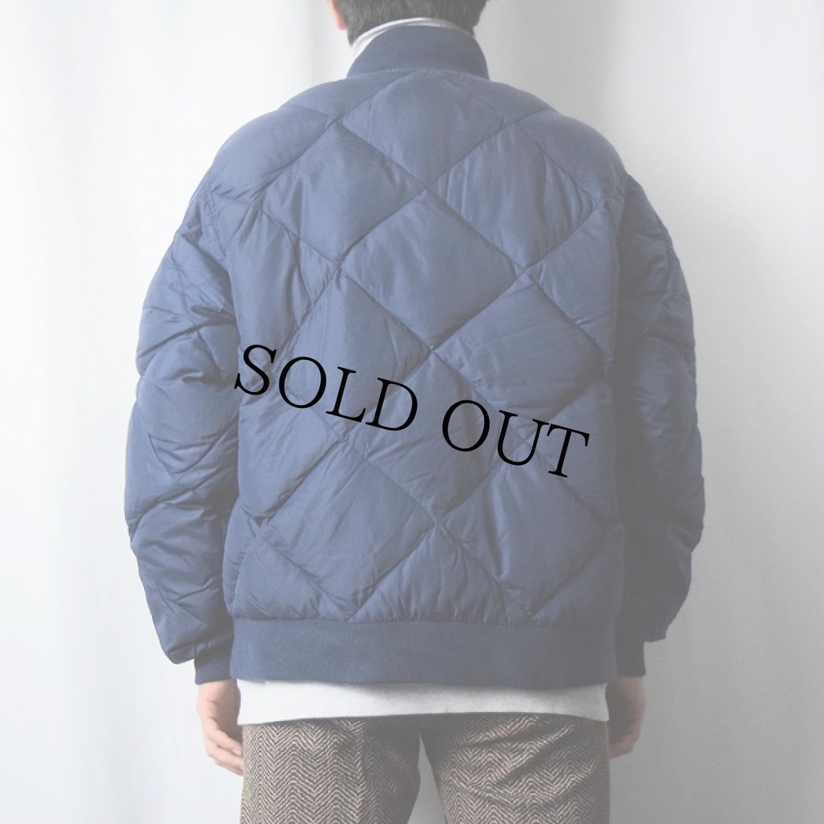 画像3: 80's Eddie Bauer キルティングダウンジャケット NAVY M (3)