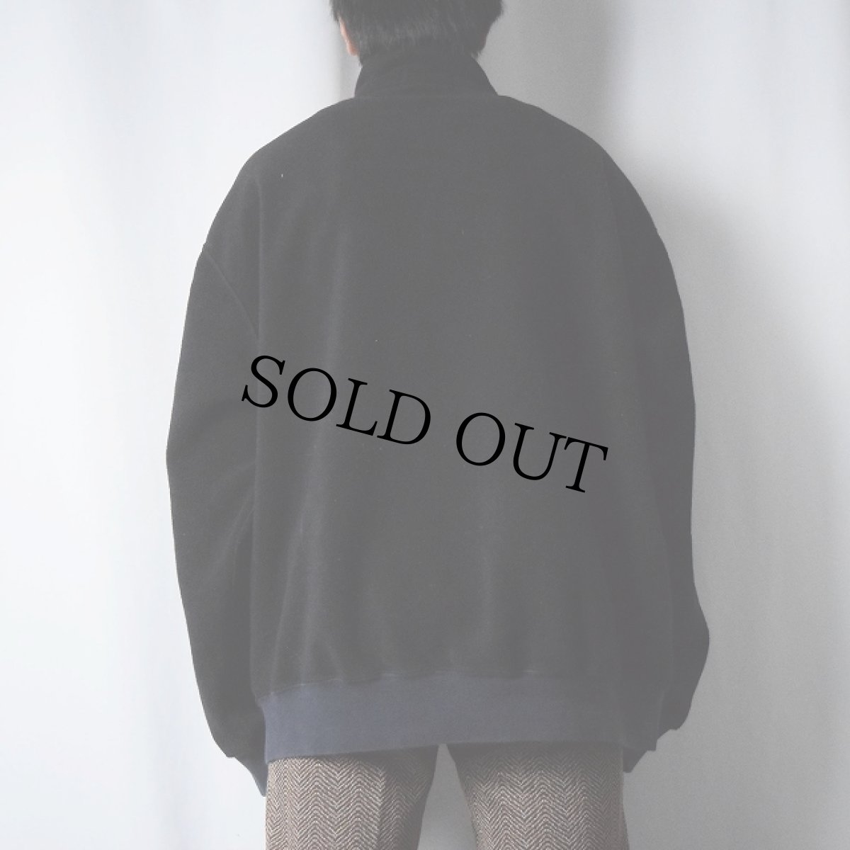 画像3: POLO Ralph Lauren ロゴ刺繍 ハーフジップ フリースプルオーバージャケット BLACK XXL (3)