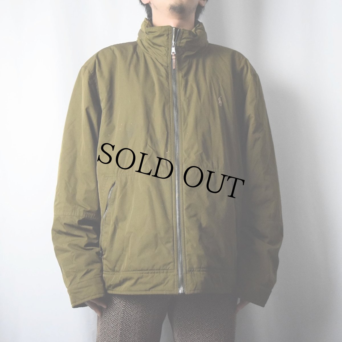 画像2: POLO Ralph Lauren ロゴ刺繍 裏フリース ジップジャケット XXL (2)