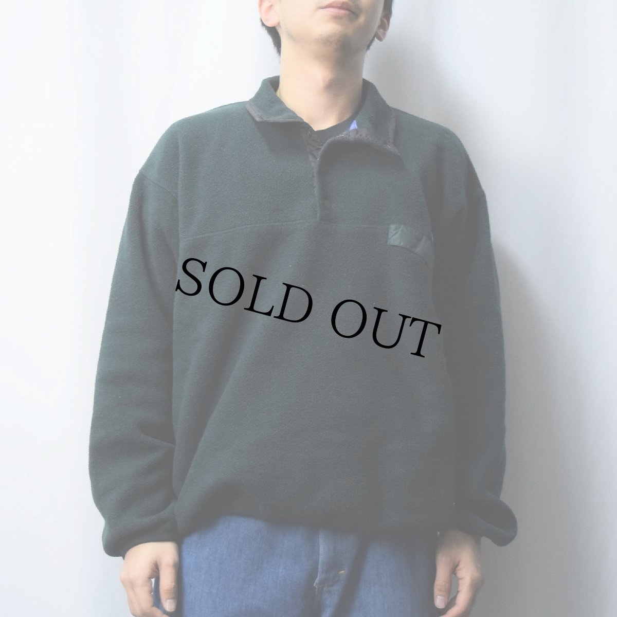 画像2: 2000's Patagonia スナップT GREEN L (2)