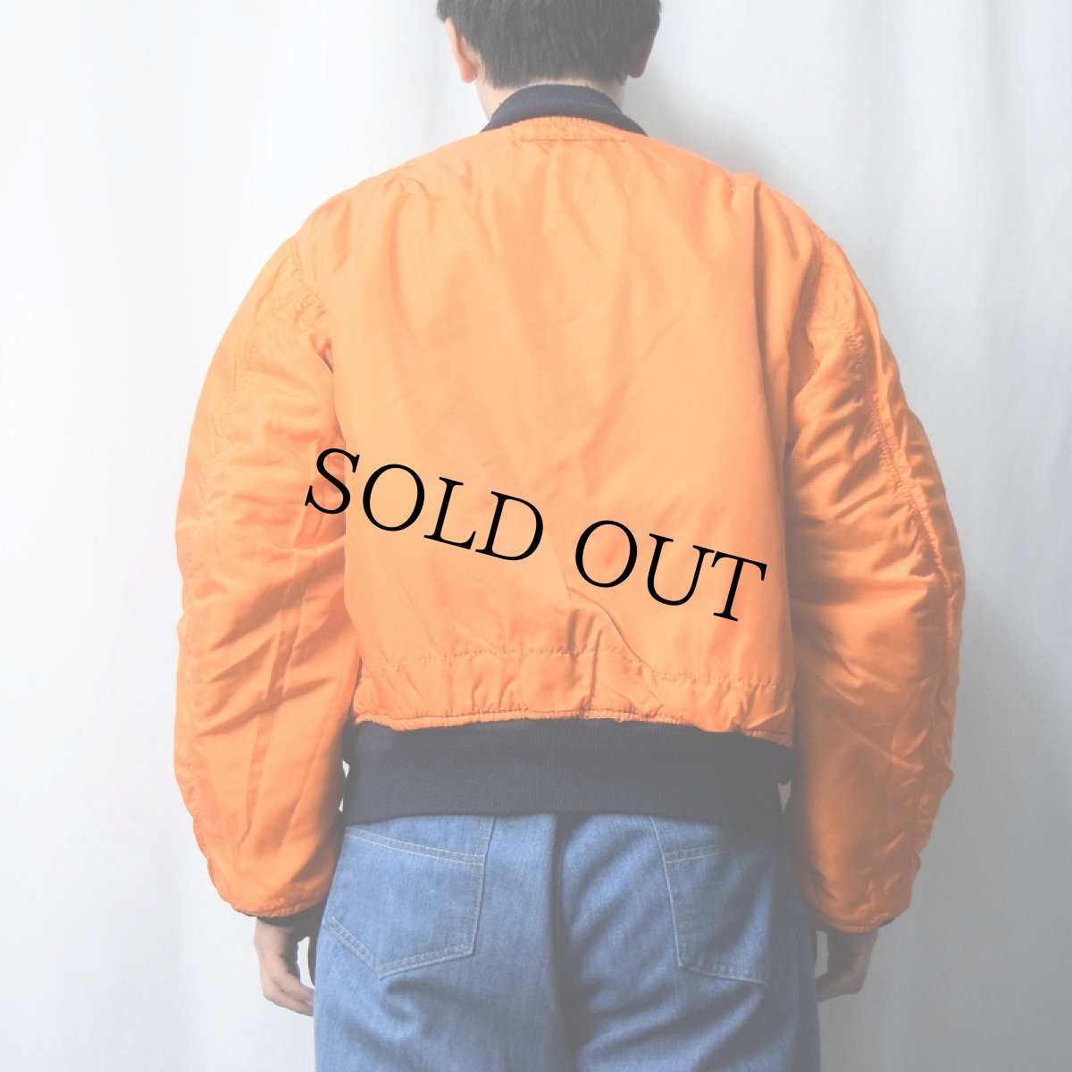 画像6: 民間品 90's ALPHA INDUSTRIES,INC. MA-1 フライトジャケット NAVY L (6)