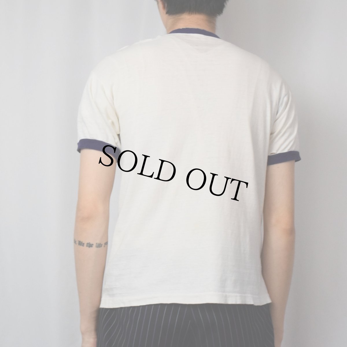 画像3: 60's CARL COERS "OLE MISS" プリントリンガーTシャツ M (3)