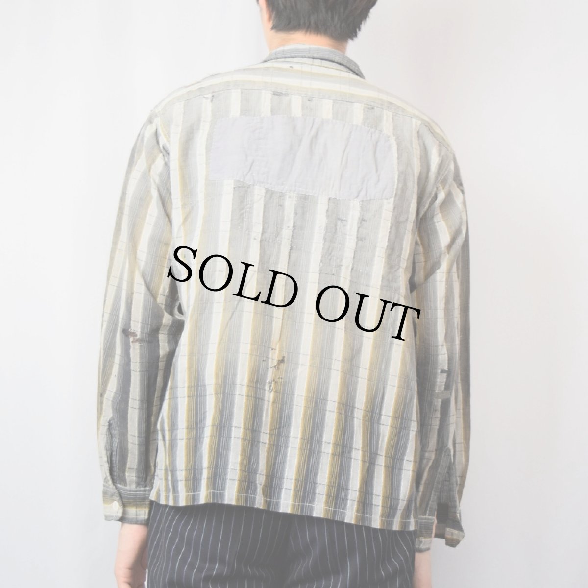 画像3: 50's Wrinkl-SHED チェック柄 オープンカラーシャツ L (3)