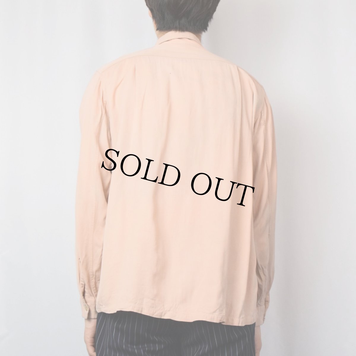 画像3: 50's Reliance レーヨンギャバジンシャツ ML (3)