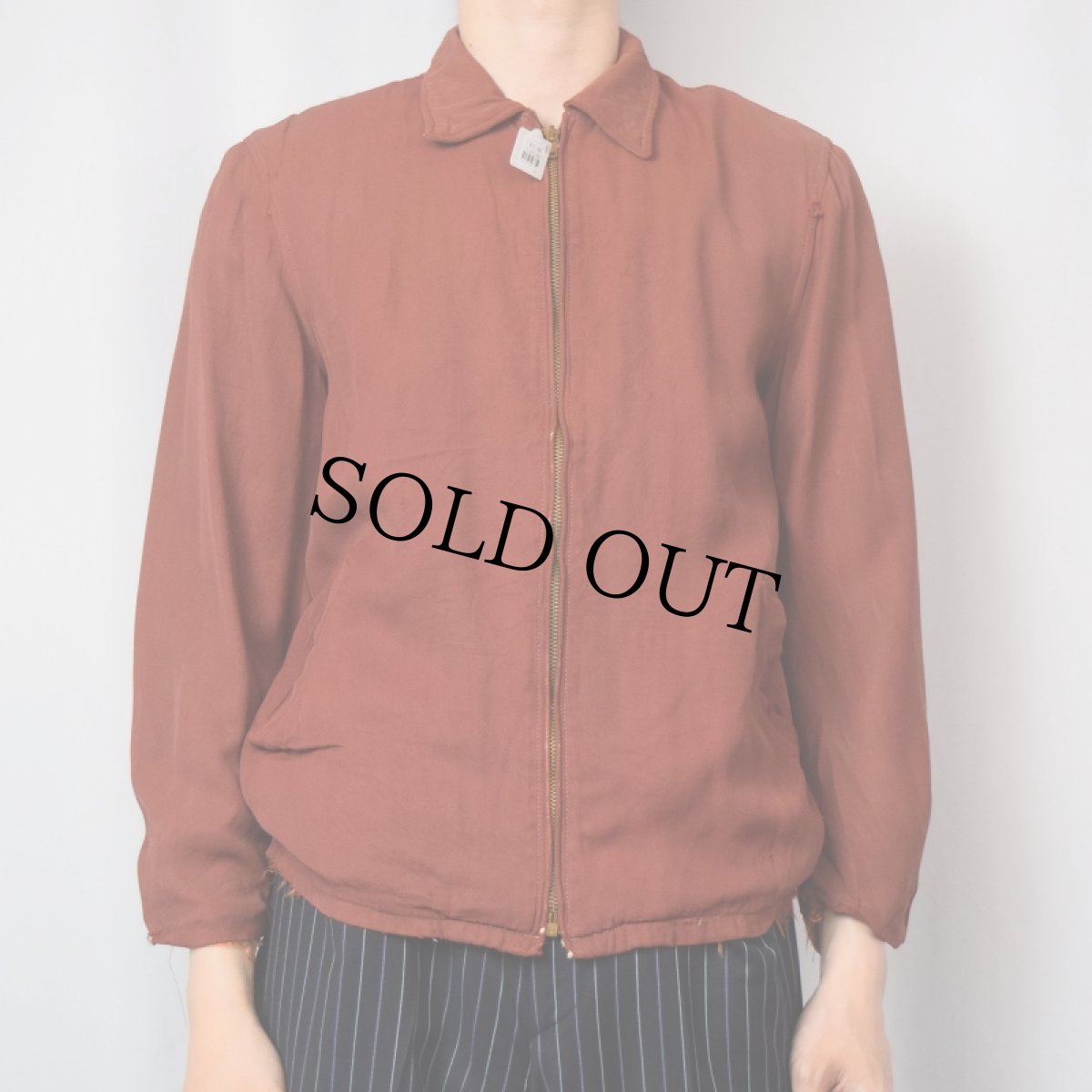 画像2: 50's〜レーヨンギャバジンジャケット (2)