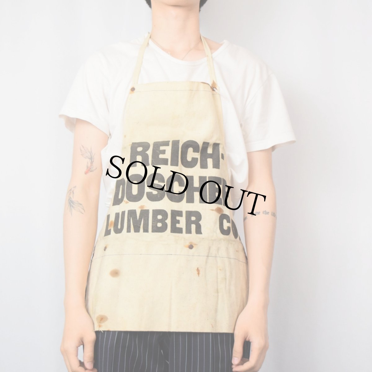 画像2: VINTAGE "REICH-DOSCHER LUMBER CO." キャンバスエプロン (2)