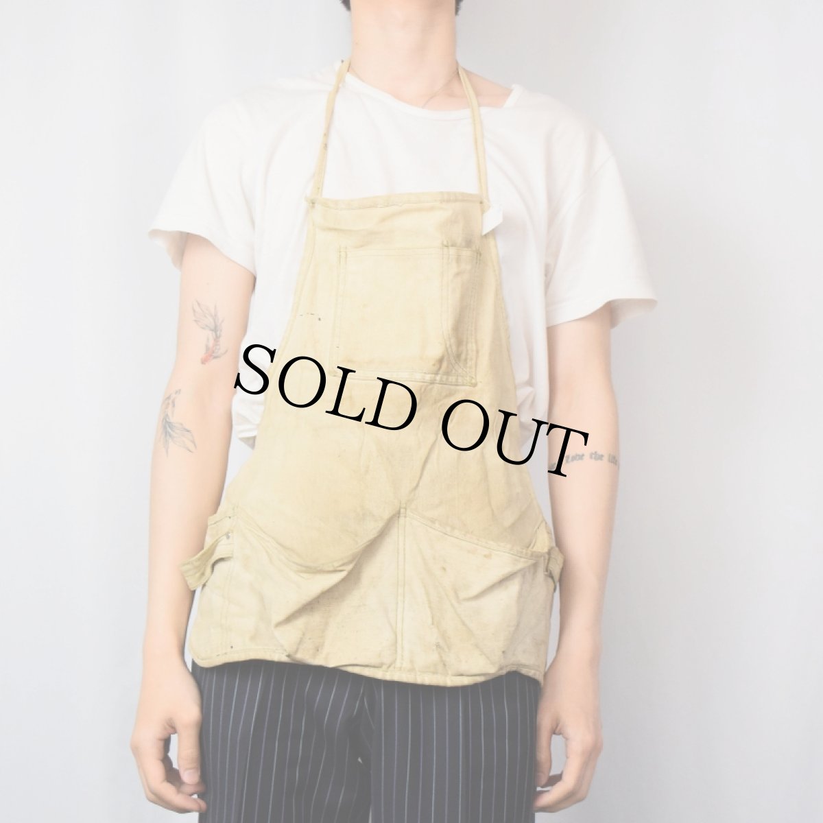画像2: VINTAGE キャンバスエプロン (2)