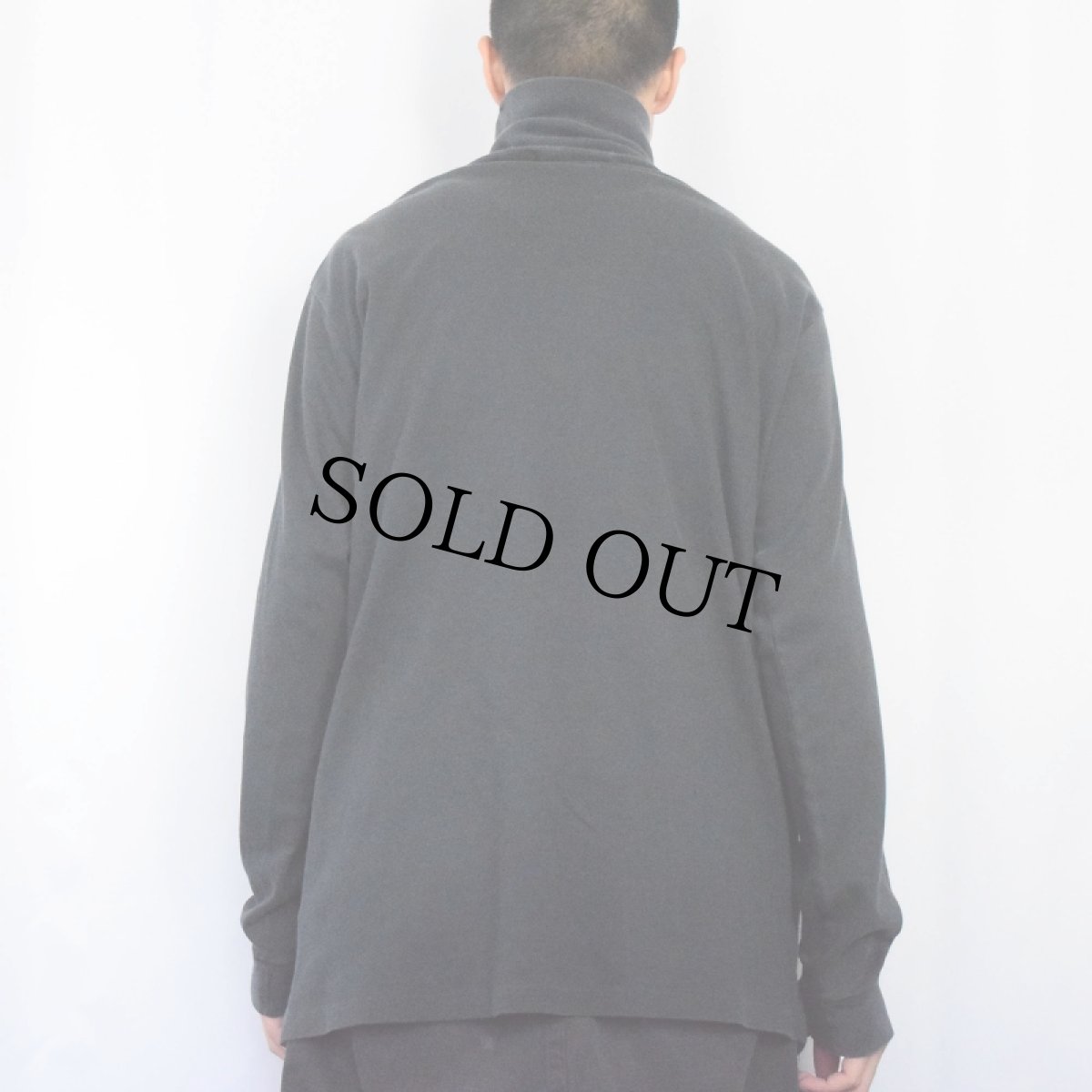 画像3: 90's POLO Ralph Lauren USA製 ロゴ刺繍 無地タートルネックロンT BLACK XXL (3)