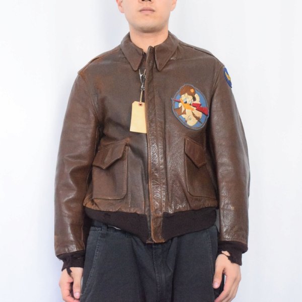 40s 40年代 アメリカ軍 米軍 エアフォース WWII ドナルドダック レザー
