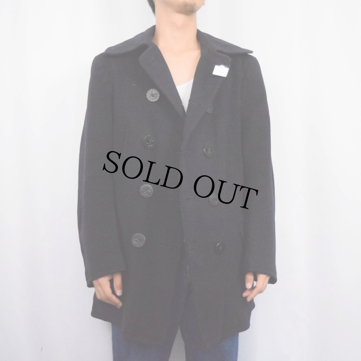 画像3: 〜30's U.S.NAVY 13スターボタン 10ボタン Pコート (3)