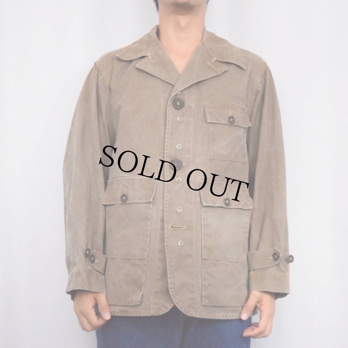 画像3: 50~60's MASLAND ハンティングジャケット size38 (3)