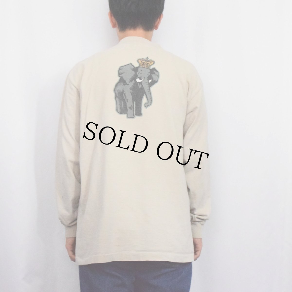 画像4: 90's STUSSY "LARGE AND IN CHARGE !!" キングエレファント プリントロンT (4)