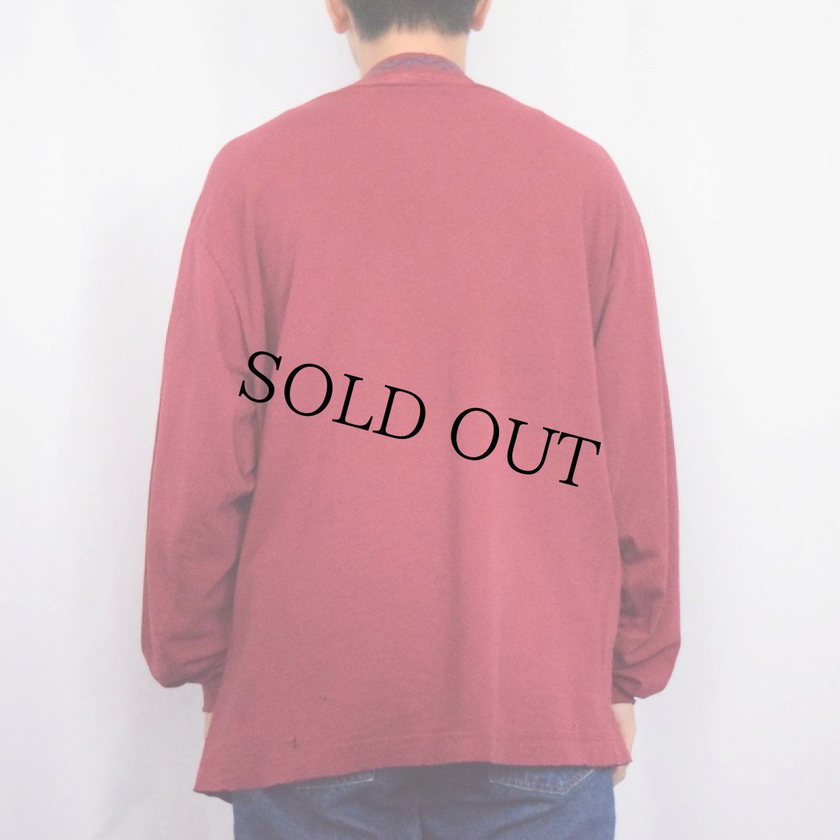 画像3: 80's STUSSY USA製 "RAT PATROL" ハンド刺繍 モックネックロンT XL (3)