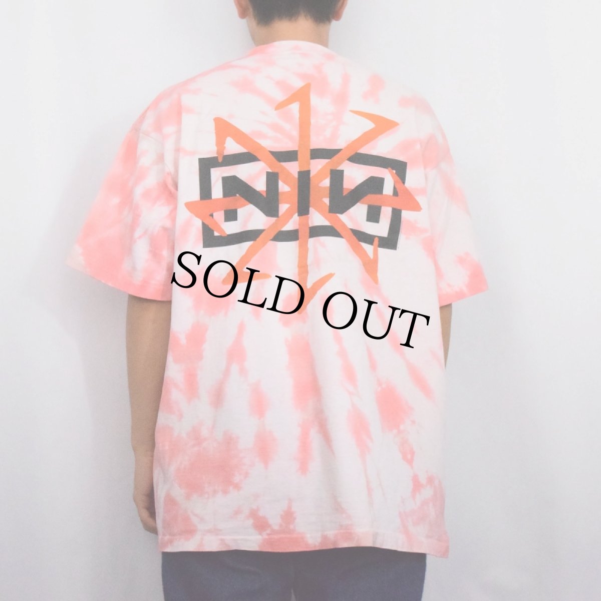 画像4: 90's NINE INCH NAILS "DEVIL TOUR 1995" ロックバンドプリント タイダイTシャツ (4)