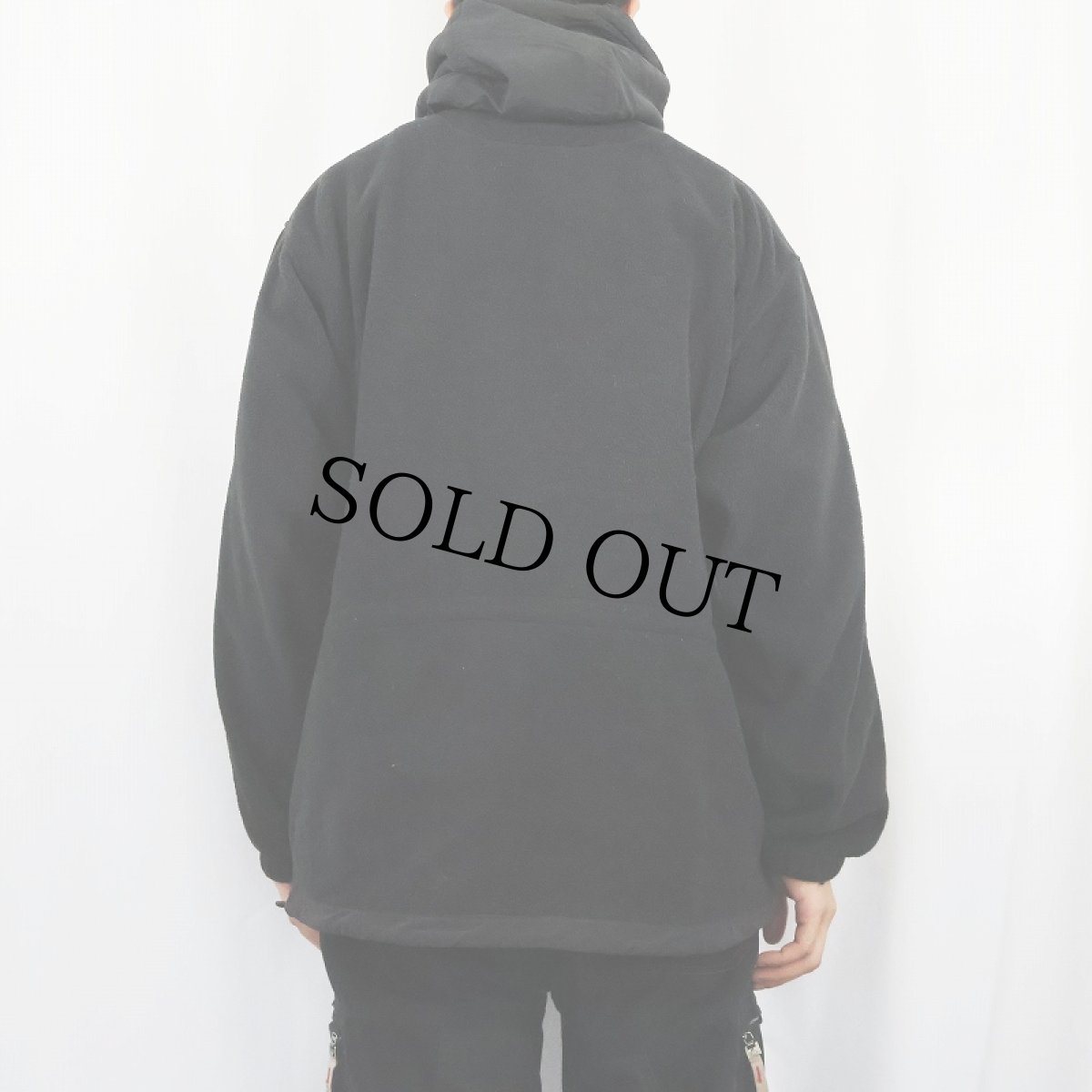 画像3: 90's Eddie Bauer EBTEK USA製 ロゴ刺繍 フリースジップジャケット BLACK L (3)