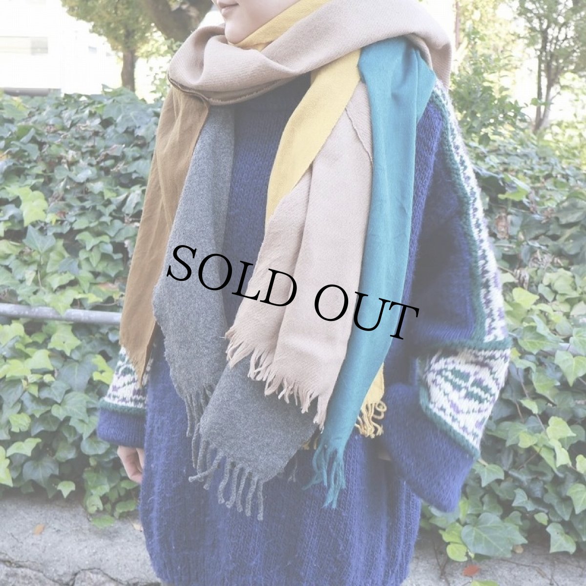 画像1: ink "FREELY SCARF" EARTH FREE (1)