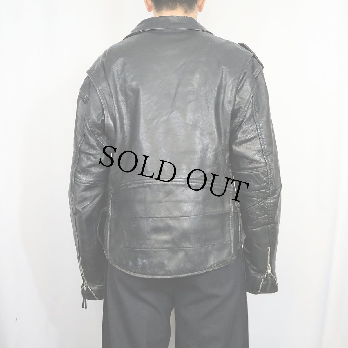 画像3: 70〜80's ダブルライダースジャケット SIZE44 (3)