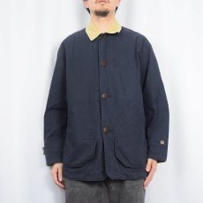 画像2: 90's J.CREW ハンティングジャケット NAVY S (2)