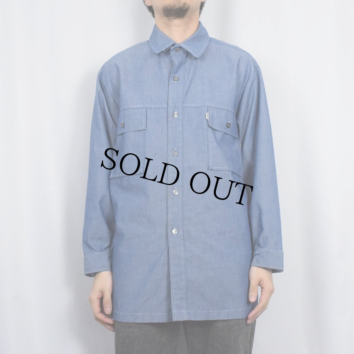 画像2: 70's Levi's PANATELA シャンブレーシャツ (2)