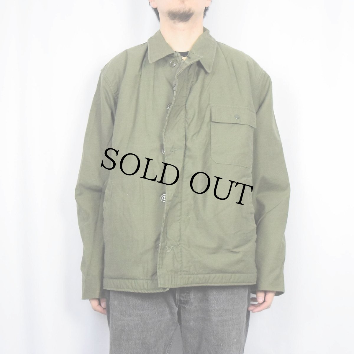 画像2: 80's U.S.NAVY A-2 デッキジャケット EXTRA-LARGE (2)