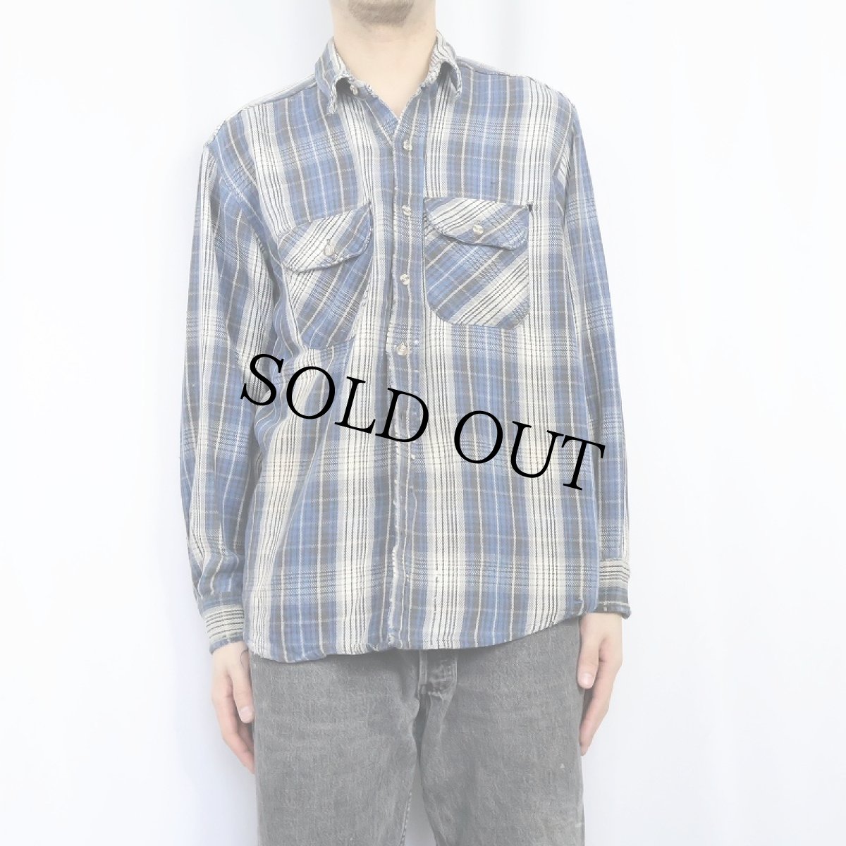 画像2: 90's FIVE BROTHERS USA製 チェック柄 ヘビーネルシャツ XL (2)