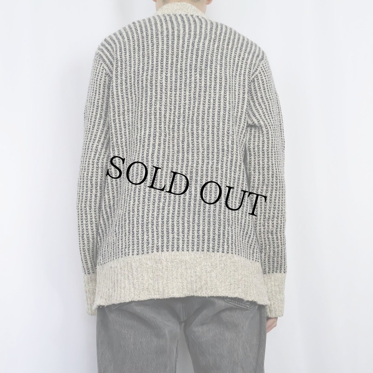 画像3: 70〜80's L.L.Bean バーズアイ柄 ウールニットセーター XL (3)