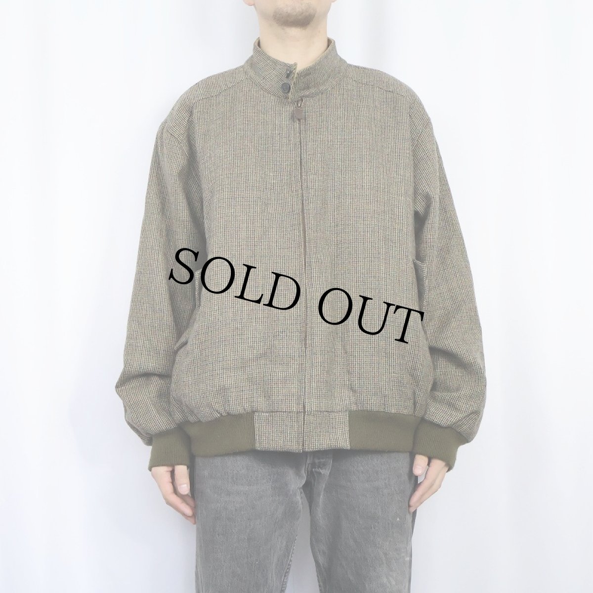 画像2: ORVIS ガンクラブチェック柄 ウールスイングトップ XL (2)