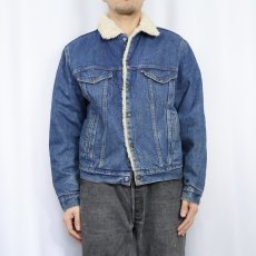 画像2: 80's Levi's USA製 デニムボアジャケット SIZE42R (2)