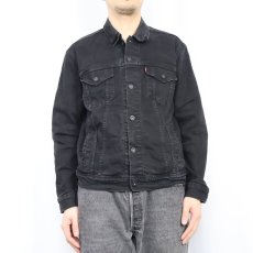 画像2: Levi's ブラックデニムジャケット M (2)