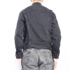 画像3: Levi's ブラックデニムジャケット M (3)