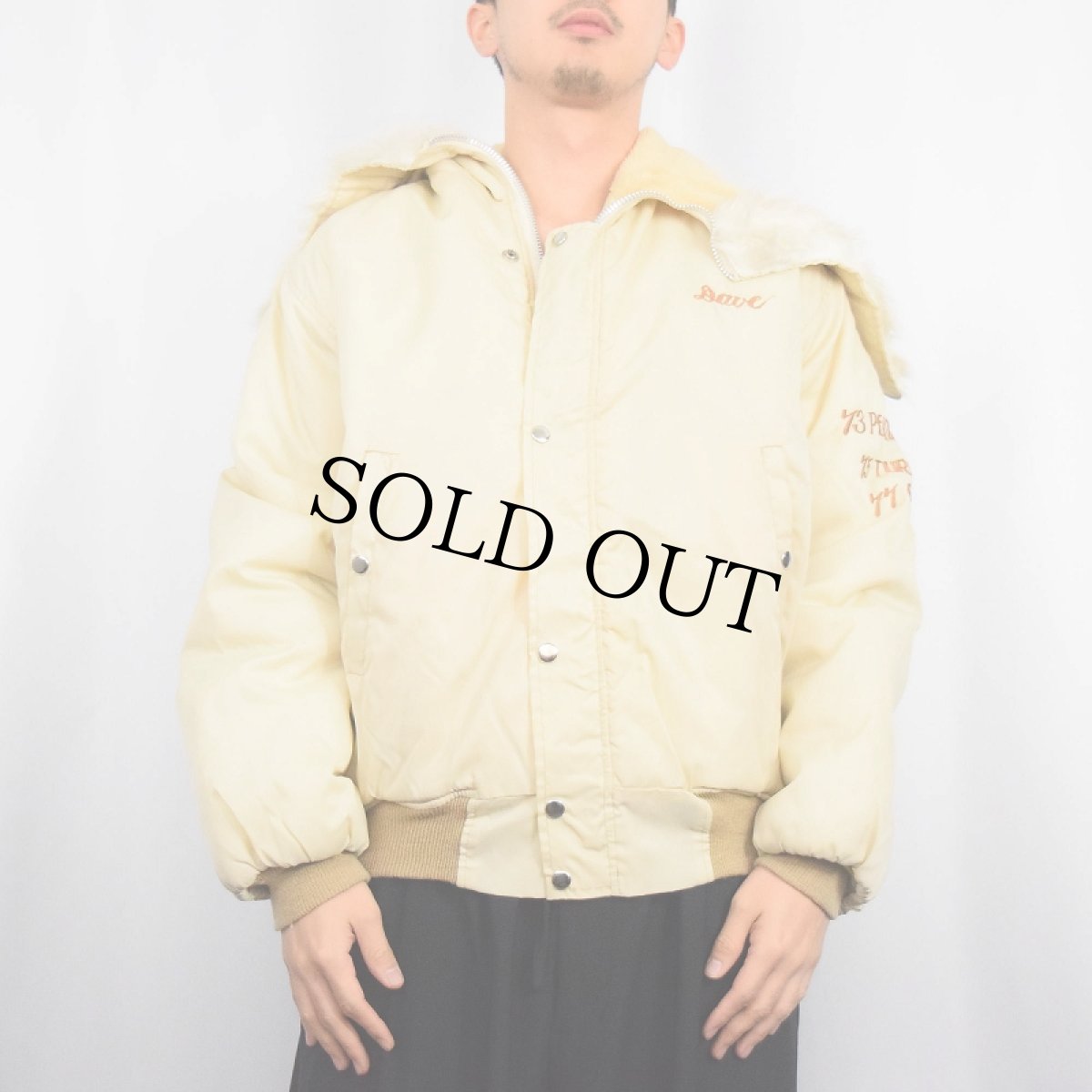 画像3: 80's  "MISAWA 79 JAPAN 83" ラビットフード スーベニアジャケット (3)