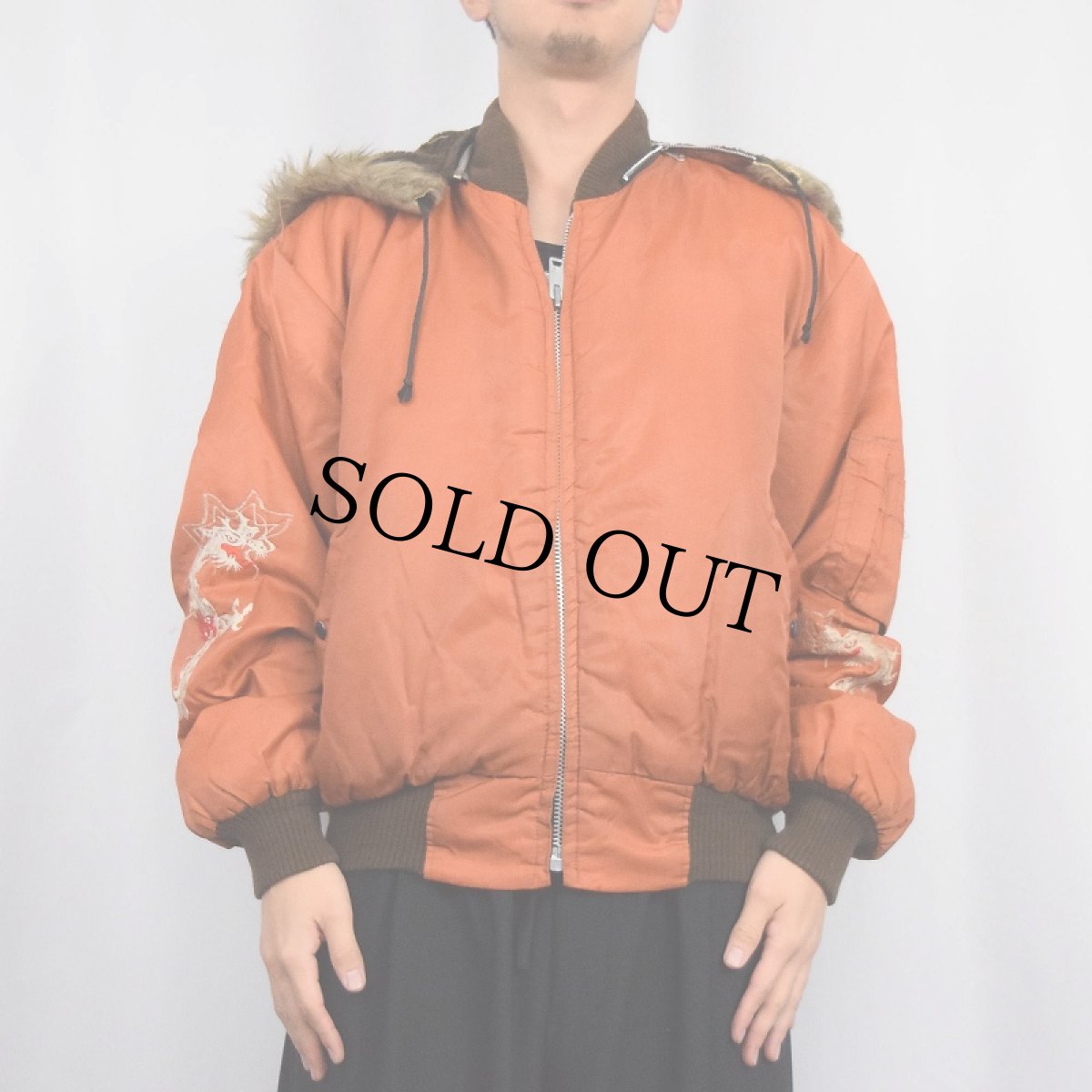 画像3: 80's  "79 KOREA 80" ラビットフード スーベニアジャケット (3)