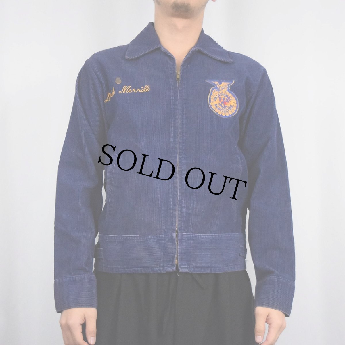 画像3: 60〜70's FFA "NEW MXICO" ファーマーズコーデュロイジャケット SIZE36 (3)