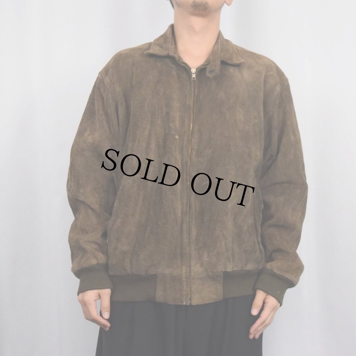 画像2: POLO Ralph Lauren スエードレザージャケット L (2)