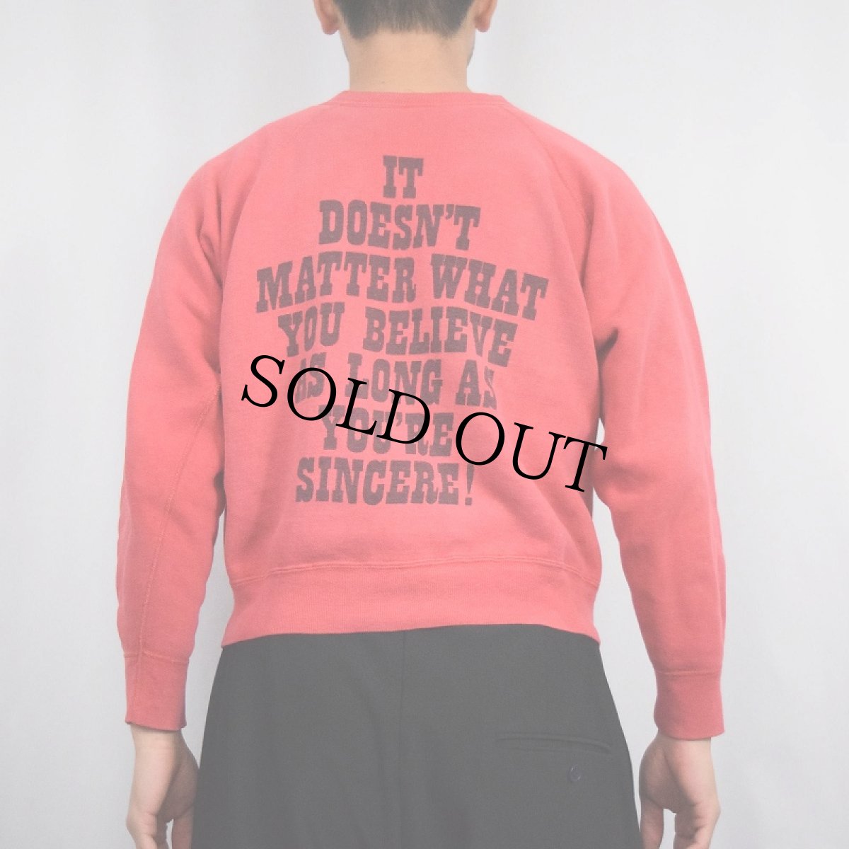 画像4: 60's SPRUCE SNOOPY USA製 "LINUS" 染み込みプリントスウェット LARGE (4)