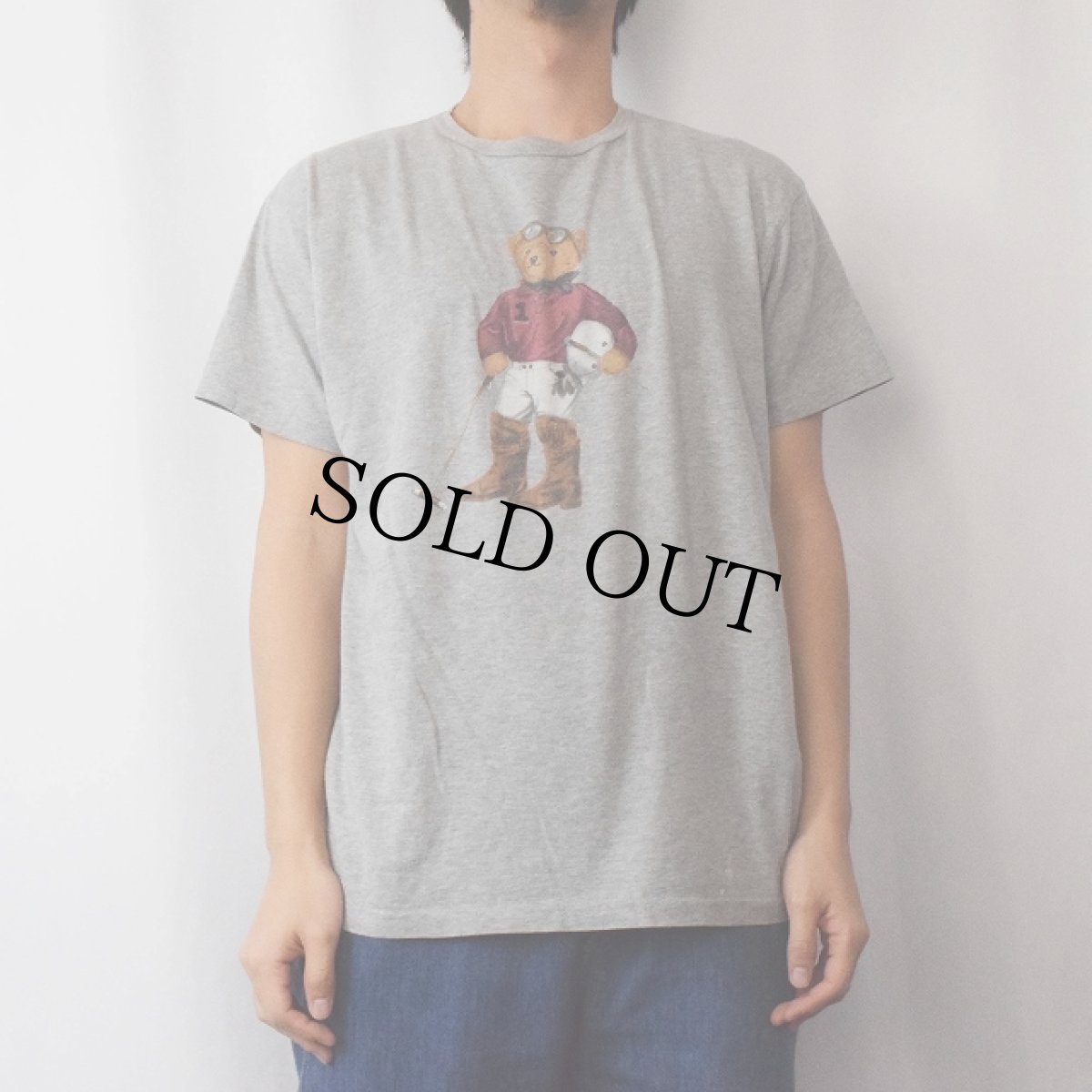 画像2: 90's POLO SPORT Ralph Lauren ポロベアプリントTシャツ L (2)