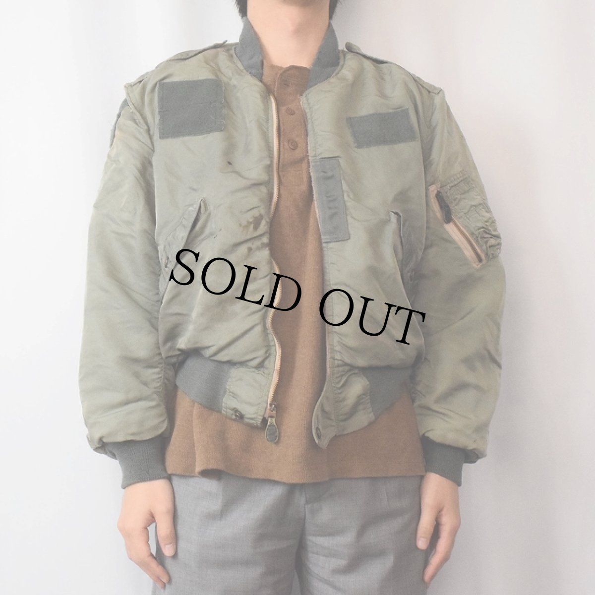 画像2: 50's USAF L-2B 初期型 フライトジャケット LARGE (2)