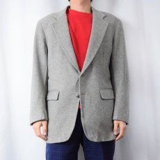 画像2: 【SALE】 70's USA製 カシミアテーラードジャケット (2)
